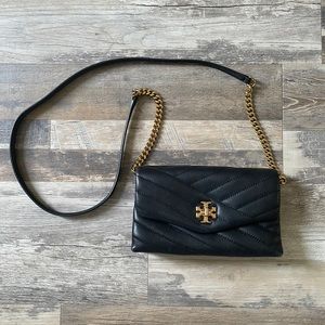 Tory Burch Kira Chevron Quilted Leather Wallet Crossbody